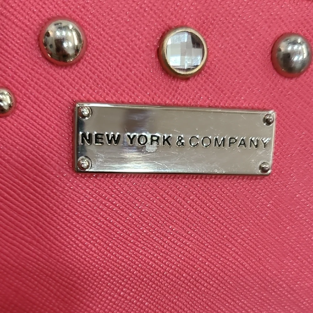 New York & Company Pink Studded Wristlet